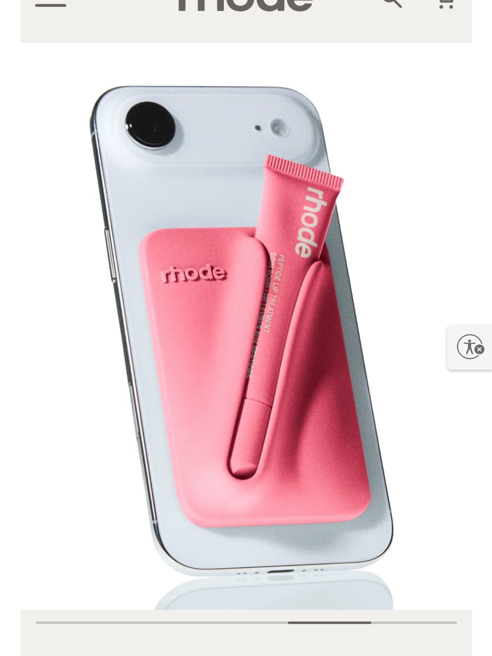 RHODE snap-on lip case (Never been used)